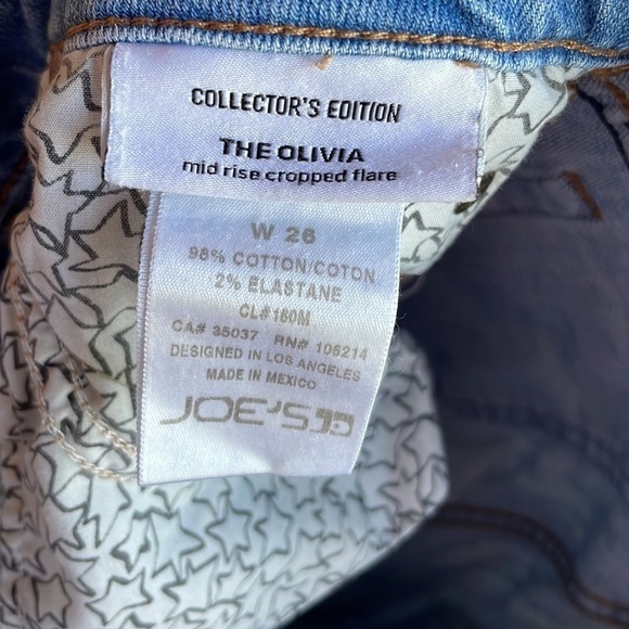 Joe’s Jeans The Olivia Mid Rise Cropped Flare size 26 - Picture 6 of 9